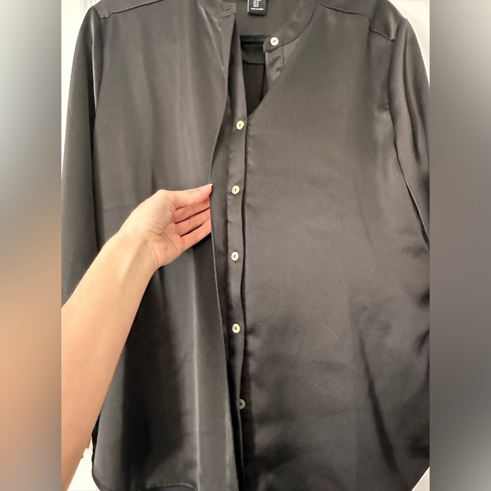 Satin Button Down - image 3